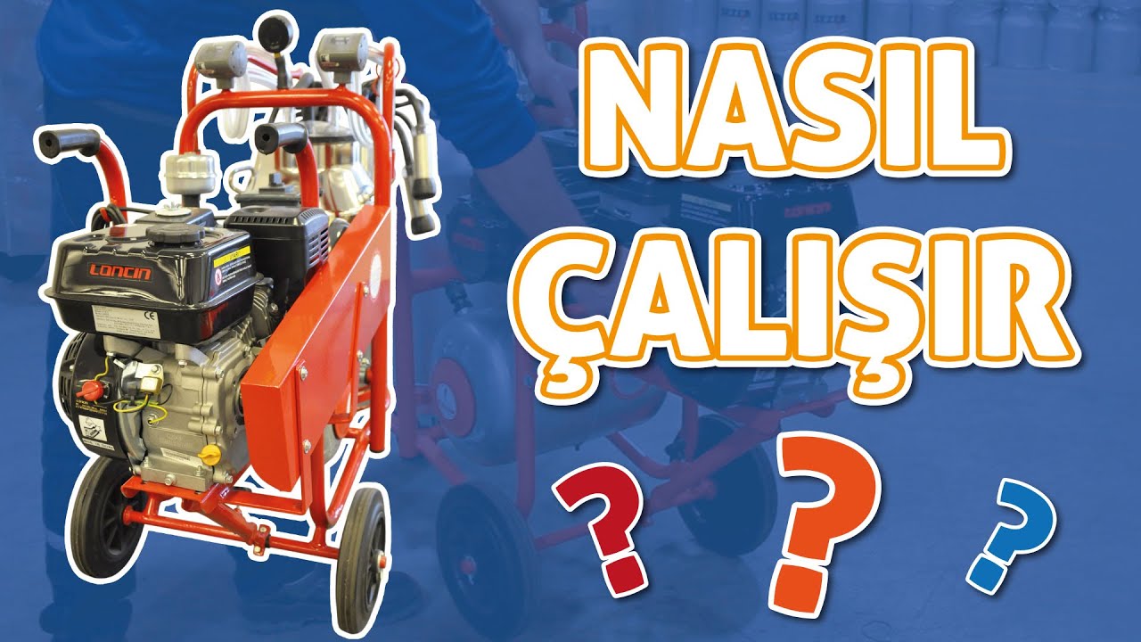 Benzin Motorlu Seyyar Sağım Makinesini &Ccedil;alışmaya Hazırlama