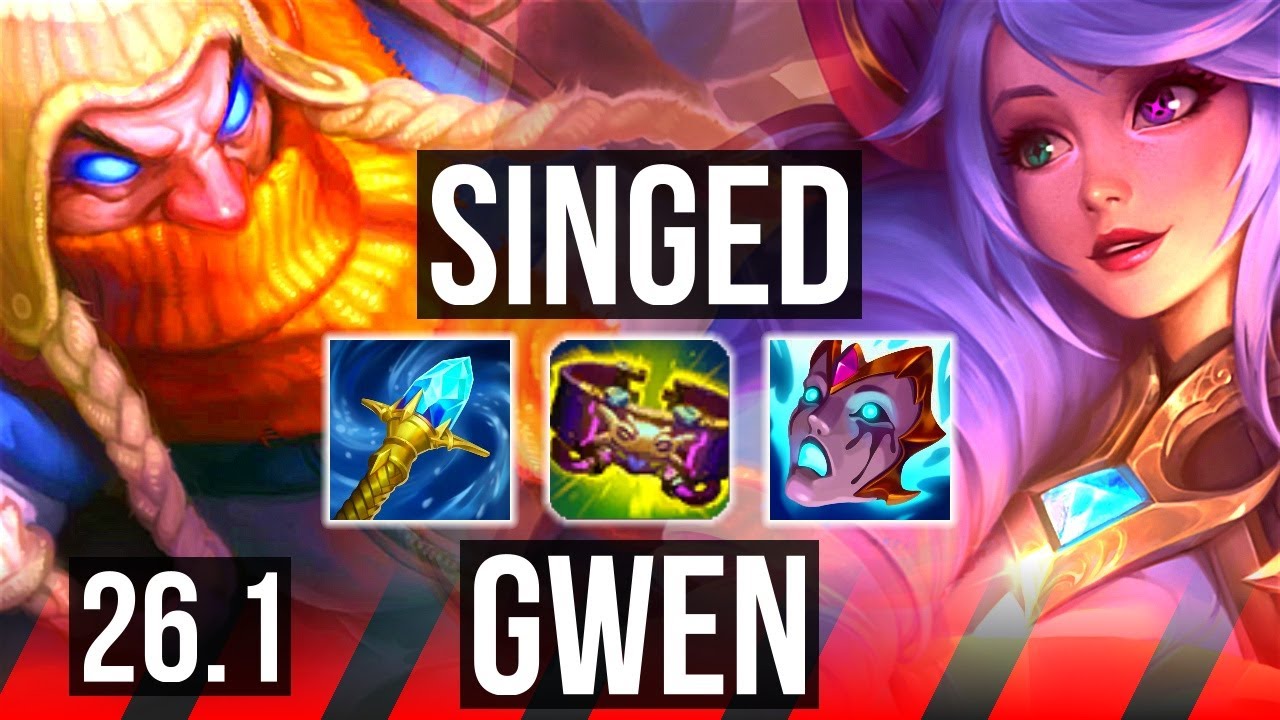 SINGED vs GWEN (TOP) | KR Grandmaster | 26.1