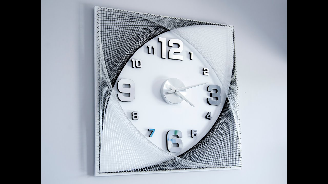 String art clock -  DIY , tutorial