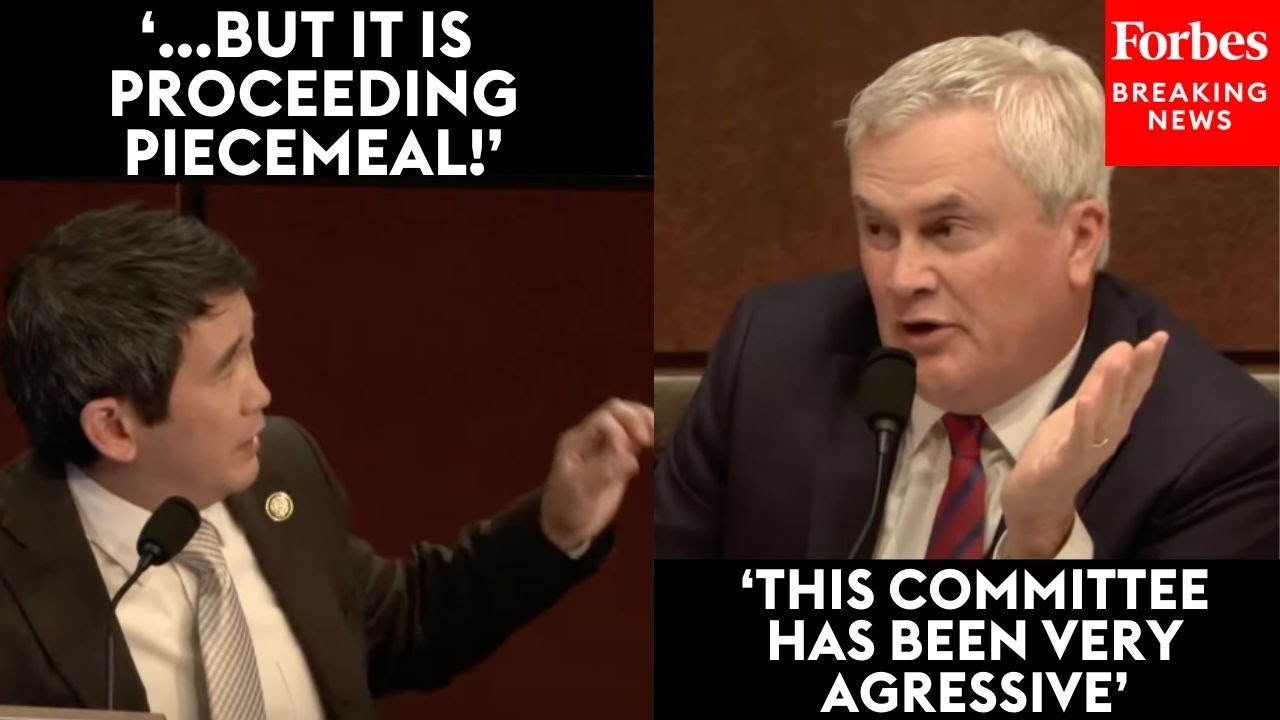MUST WATCH: Dave Min And James Comer Get Into Testy Spat Over Epstein Discharge Petition Mid-Hearing
