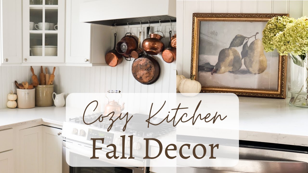 Fall clean + decorate with me! | Cozy Cottage Kitchen Decor Ideas
