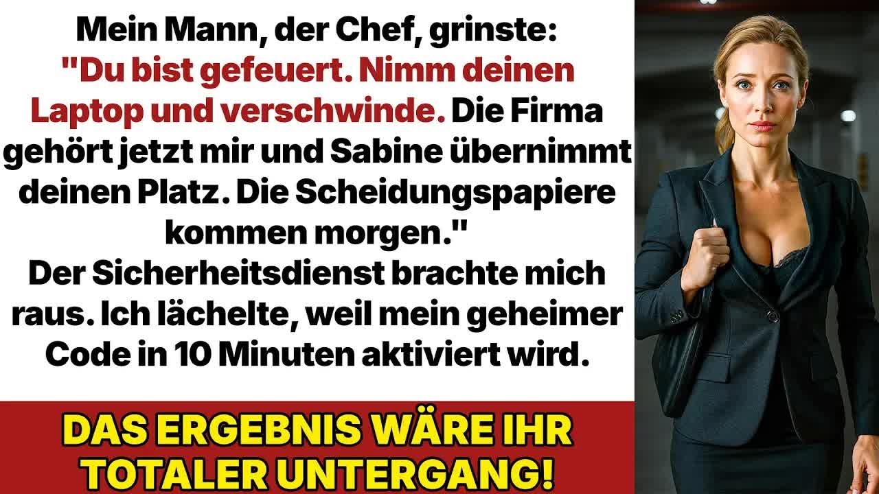 Mein Chef und Mann warf mich raus, aber mein Geheimcode zerstörte sein 8 Millionen Euro Imperium