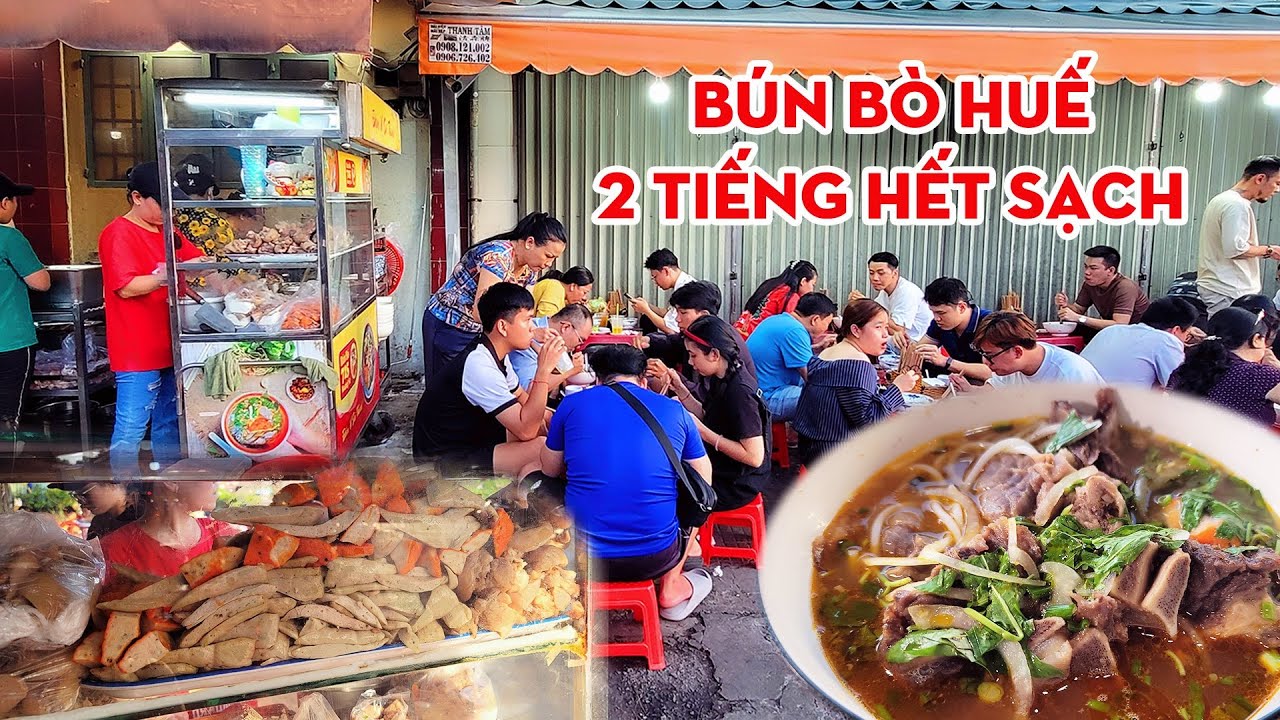 Quán Bún Bò Huế Vỉa Hè Đông Khách Nhất Sài Gòn Bán 2 Tiếng Hết Sạch Có Ngon Như Lời Đồn?