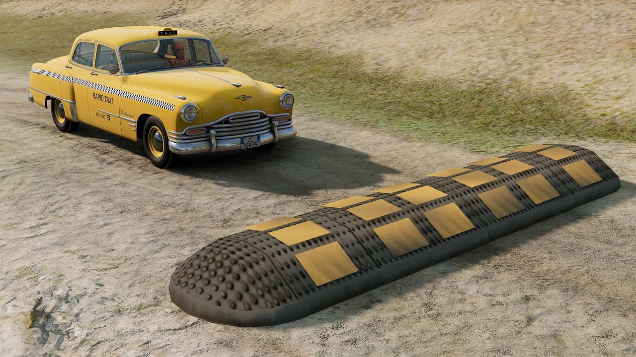 Cars vs Giant Speed Bump Challenge #3 &ndash; BeamNG.drive Crashes | Stunt Havoc