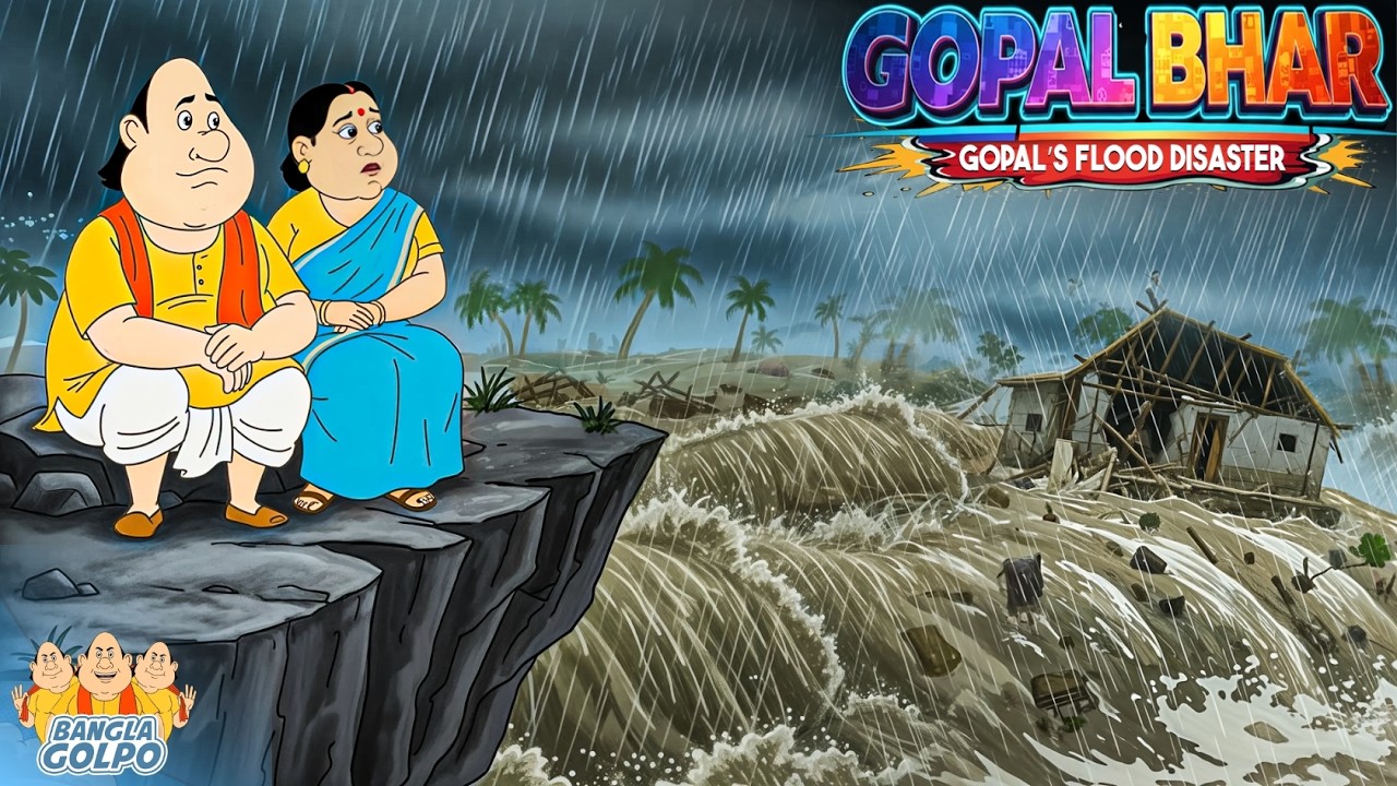 মারাত্মক বন্যা Krishnanagar-এ আছড়ে পড়ে 🌊🌊 😱 Gopal Bhar-এর বীরত্বপূর্ণ উদ্ধার অভিযান | Bangla Golpo