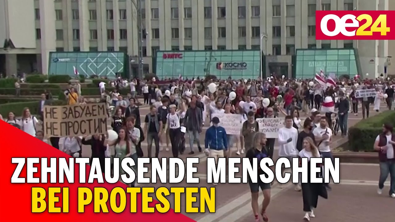 Minsk: Zehntausende Menschen bei Protesten