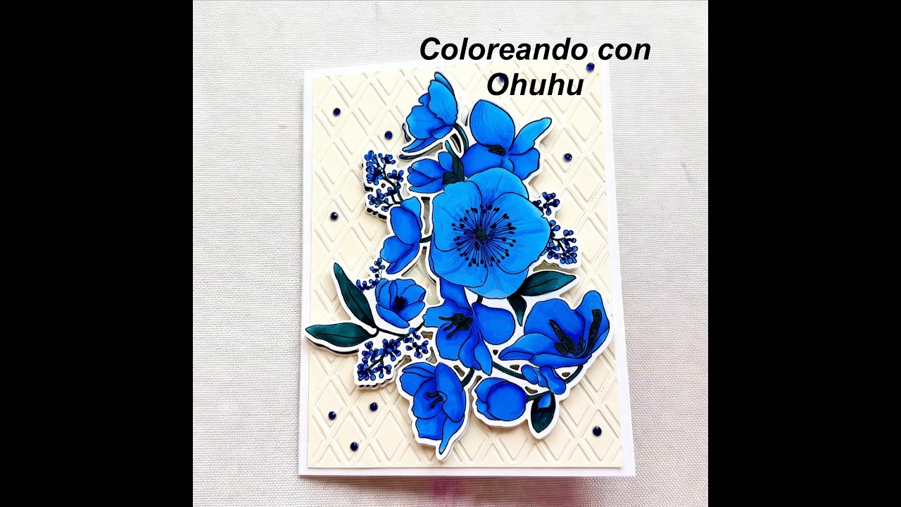 Colorea conmigo usando marcadores Ohuhu/ sello de Altenew