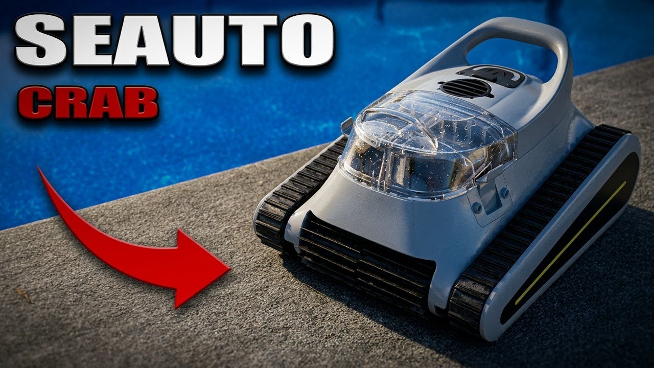 Seauto Crab Robotic Pool Cleaner Unboxing and Review