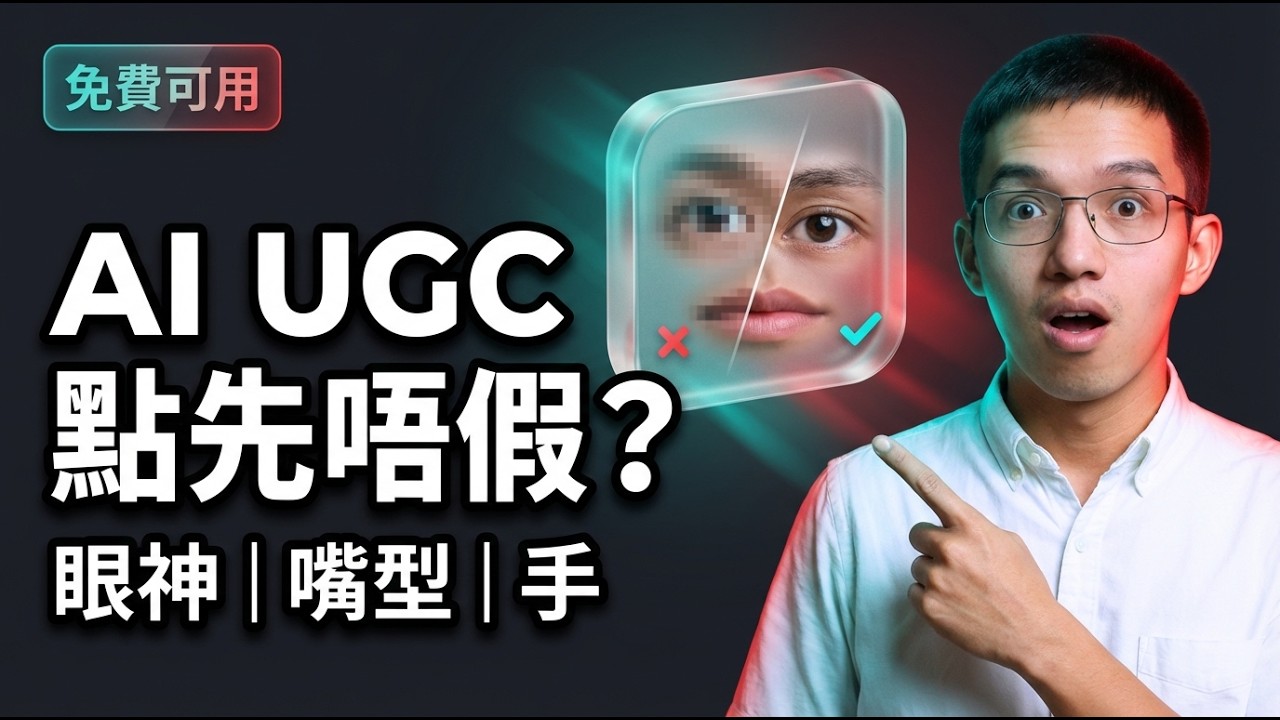 AI 生成影片一眼假？3 步免費修正 眼神飄+嘴型歪（2026 最新）