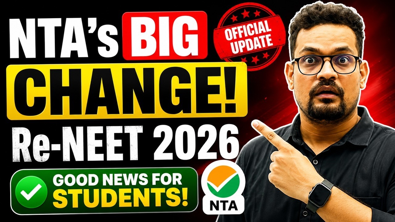 NTA's BIGGEST Change for ReNEET 2026 😱 | Student-Friendly Measures Explained by Nikhil Sir
