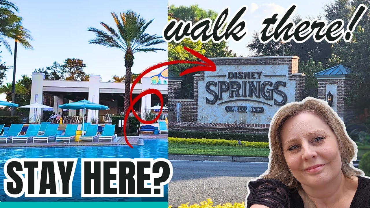 Обзор отеля Hilton Buena Vista Palace Disney Springs | Вид на фейерверк в парке Epcot, ленивая ре...