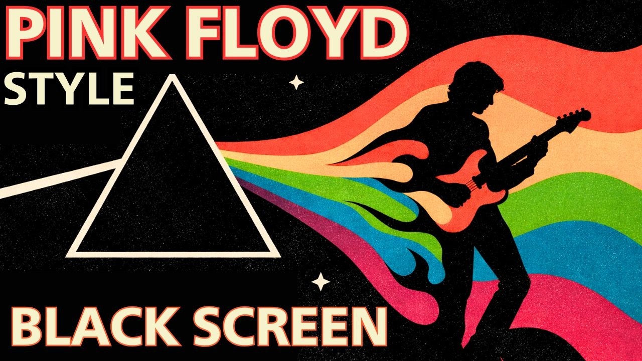 Pure Ambient Sleep Music 🎵 PINK FLOYD STYLE ★8HR BLACK SCREEN★ Instrumental Ambience for Deep Rest