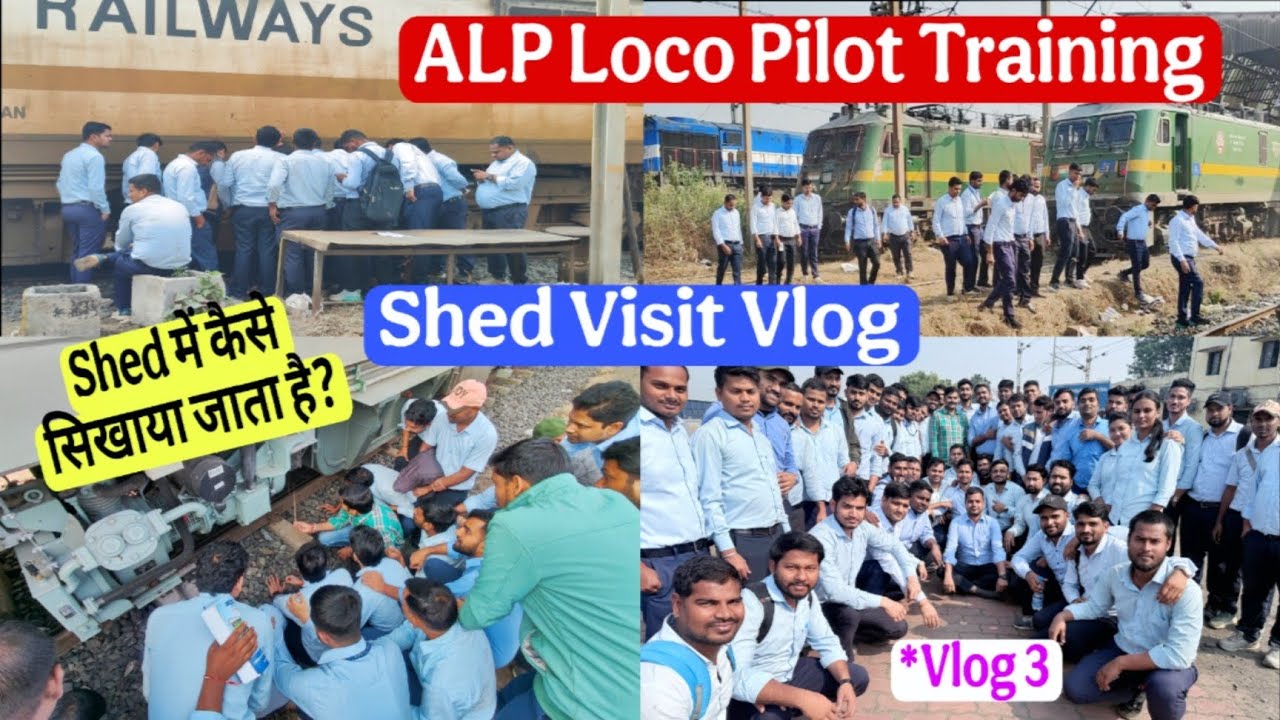ALP Loco Shed Visit 🚂 ALP Loco Pilot Training Vlog 3 #locopilot #alp #vlog #alptraining