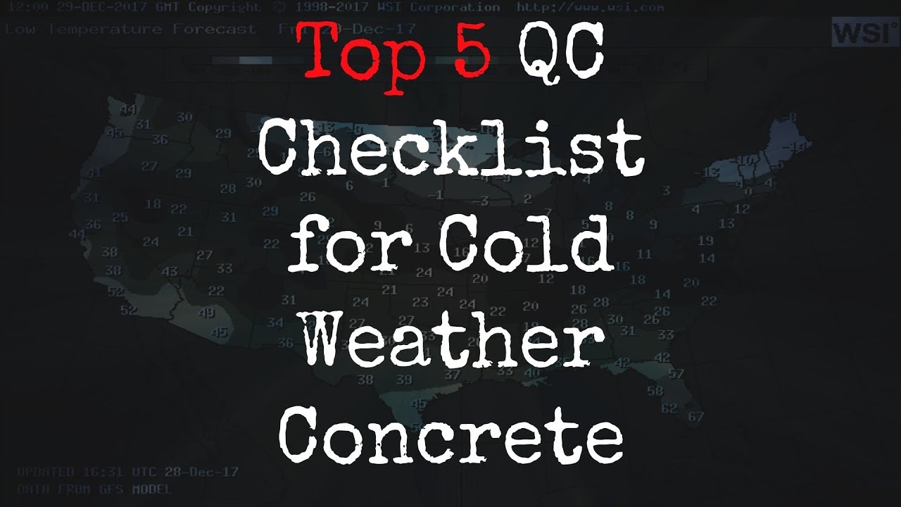 Top 5 QC Checklist for Cold Weather Concrete