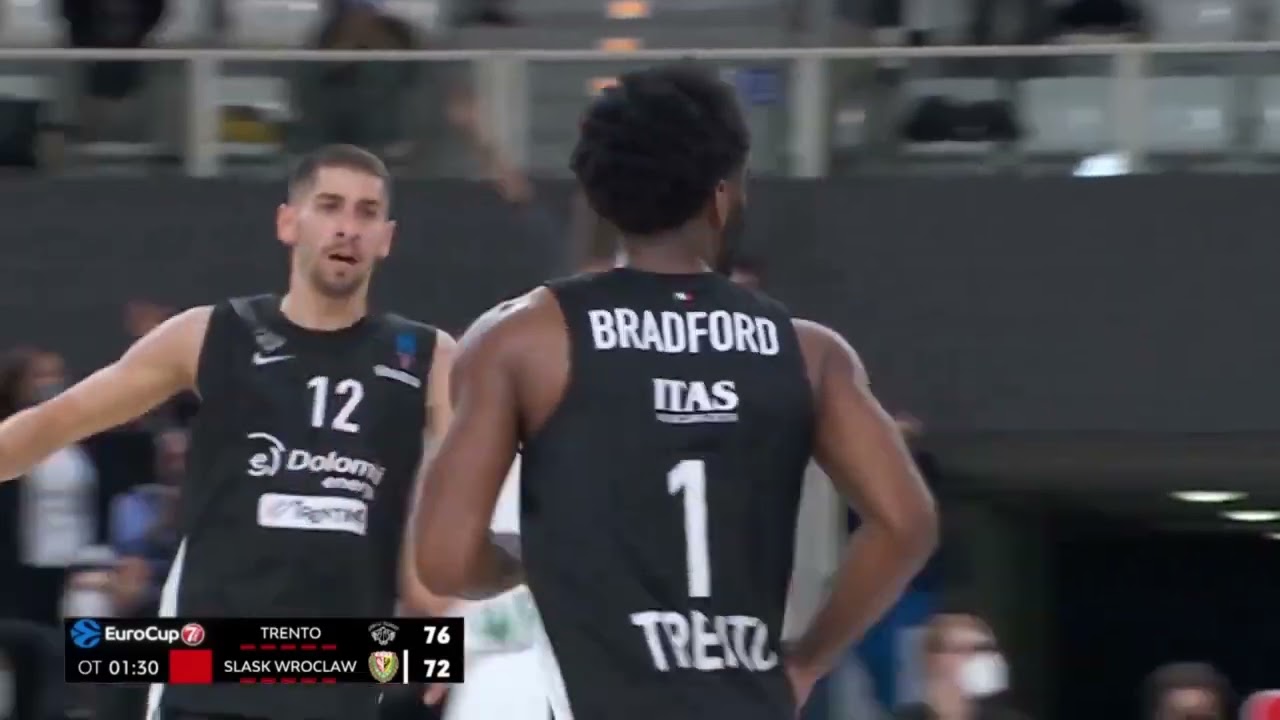 Desonta Bradford (2021-2022) Aquila Basket Trento, Italy Serie A, Highlight Tape