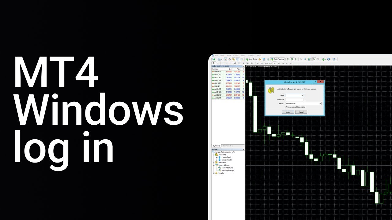 MT4 Windows Login for ONLINE TRADING | Exness MT4 download for PC