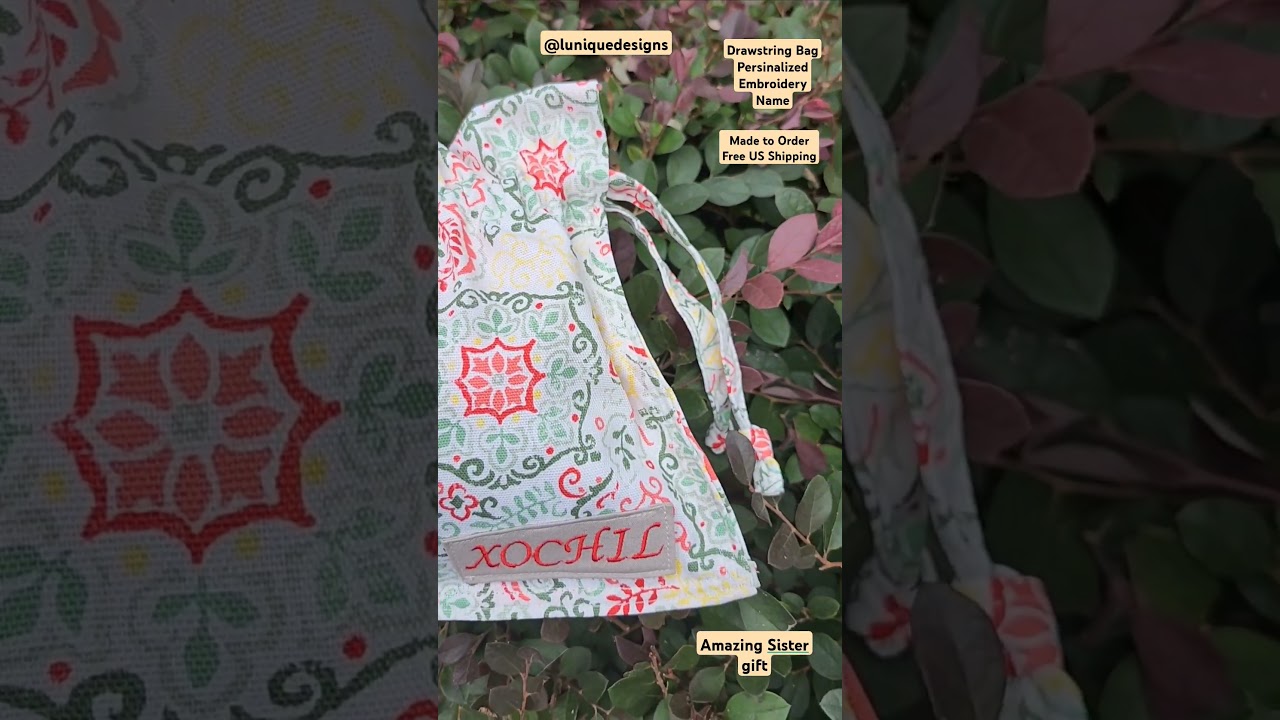 Personalized Drawstring Bag #drawstringbag #newyorkusa #personlizeddrawstring