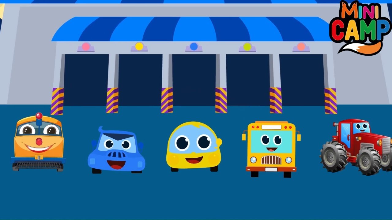 Baby Cars Song Joyfully Learn Role of Vehicles Best Nursery Rhymes and Kids Songs | Mini Camp