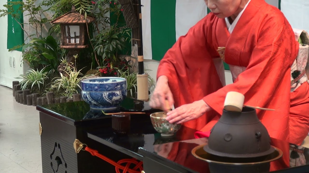 茶道 お点前 裏千家淡交会宮城支部 第35回加賀百万石観光と物産展  東北 宮城 仙台 藤崎百貨店 2018/10/01