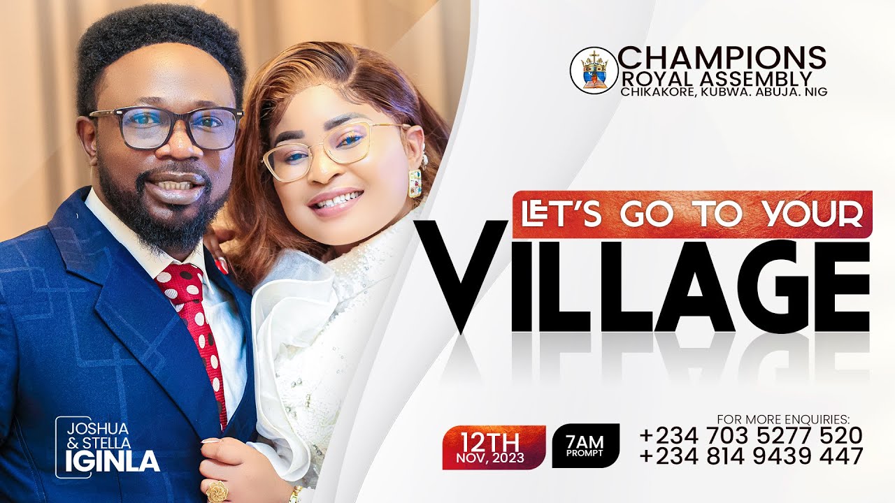 LET'S GO TO YOUR VILLAGE WITH JOSHUA IGINLA.