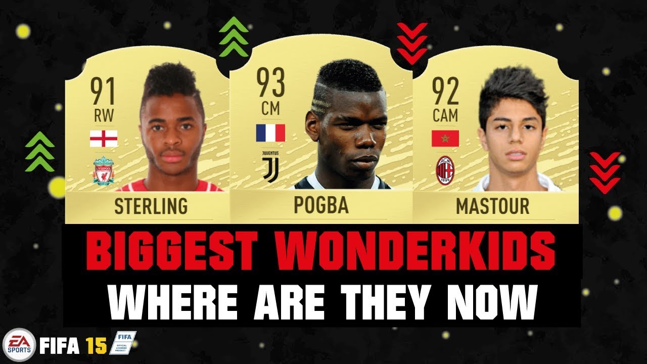 FIFA 15's BIGGEST WONDERKIDS WHERE ARE THEY NOW 😱🔥| FT. POGBA, STERLING, MASTOUR... etc