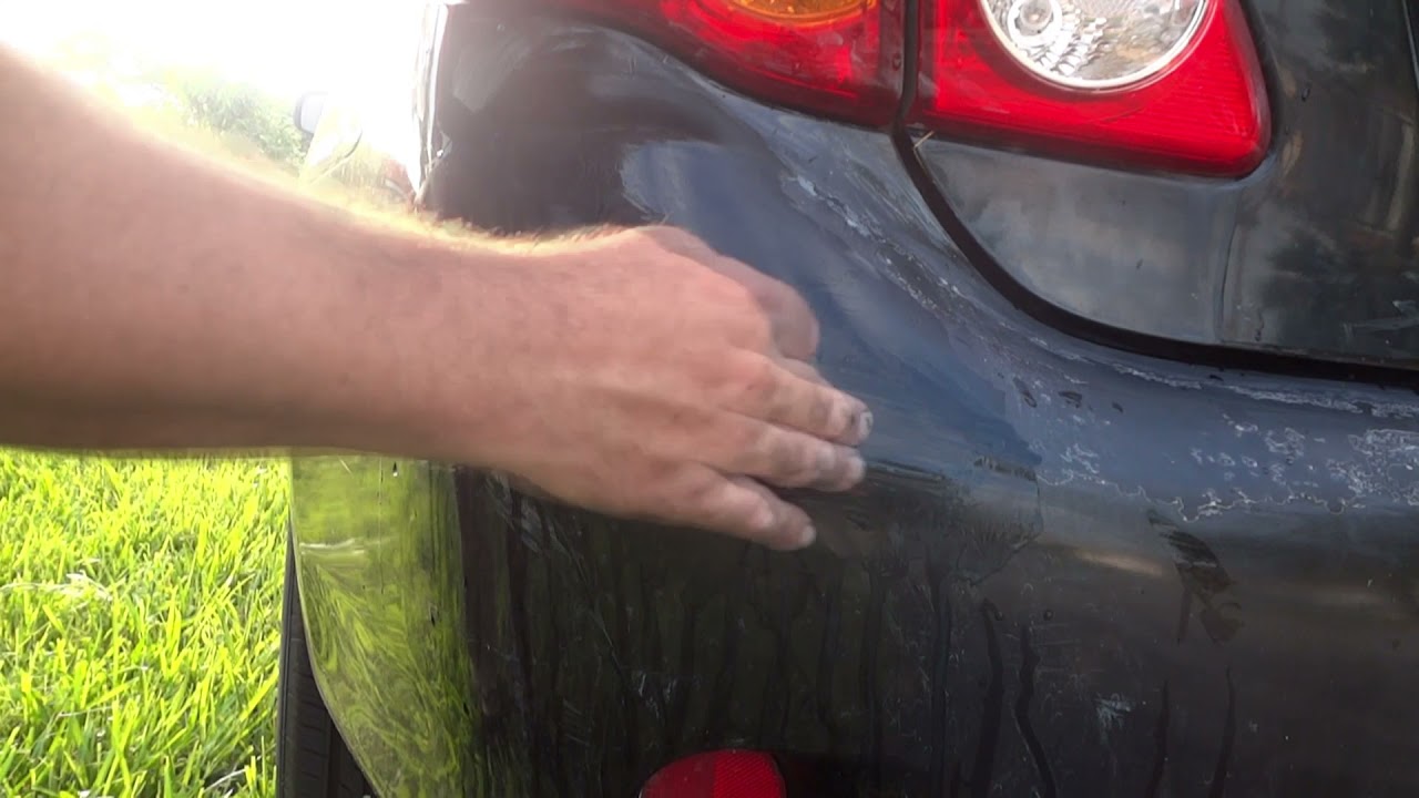 fix clear coat damage on a cars bumper