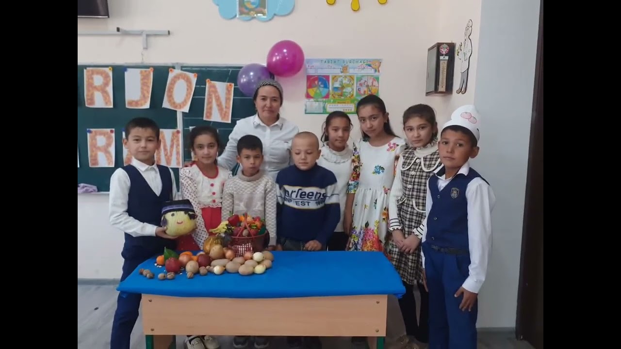 Jizzax viloyati Sharof Rashidov Tumani 12 maktab boshlang'ich sinf  ustozlariga bag‘ishlanadi