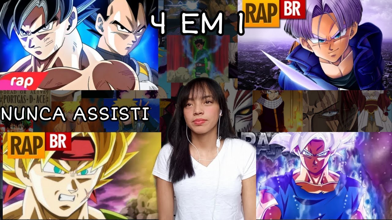 REACT 4 EM 1|Rap do Goku e Vegeta| Rap do Bardock | Rap do Trunks Tauz |Rap do Goku VG(Dragon Ball )