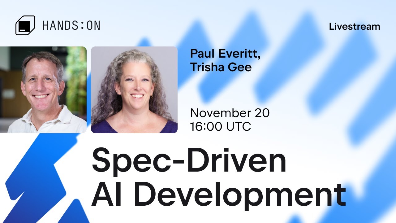 Spec-Driven AI Development Livestream