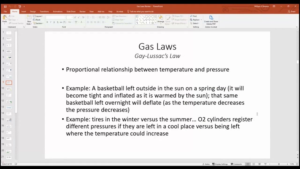 EMS 280 - Gas Laws and a little flight physiology information