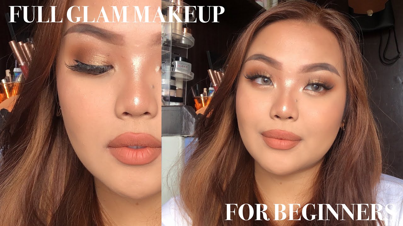 how to: full glam makeup for beginners ♡ perfect for formal events! (graduation, prom & weddings)