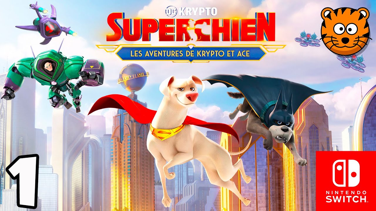 DC Krypto Super-Chien Les aventures de Krypto et Ace en Français - Jeux Vidéo des Super Héros Switch