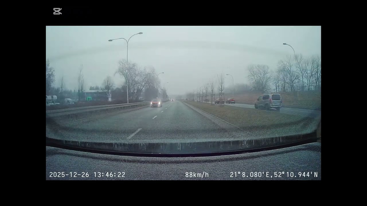 Poślizg, szlanka na drodze 26.12.2025. Wyratowane