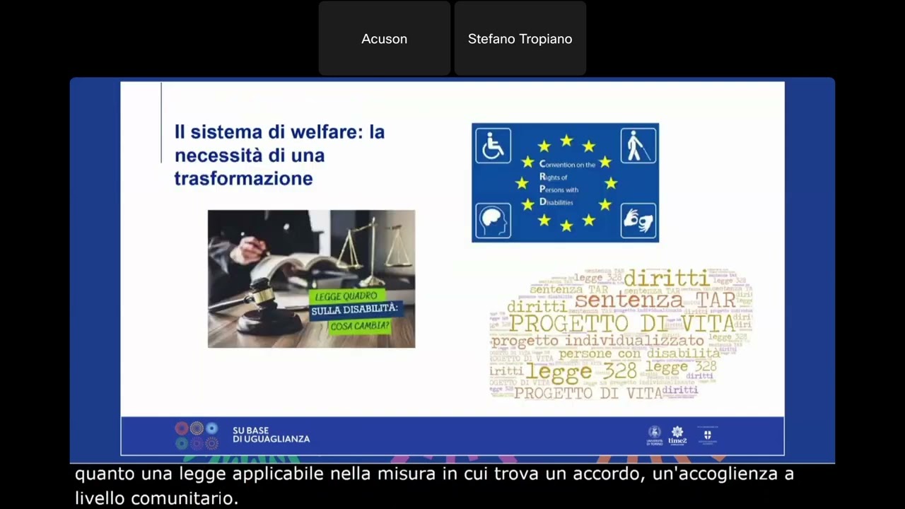 Su base di uguaglianza - Gabriele Rossi - Responsabile Settore Servizi Sociali Valdarno