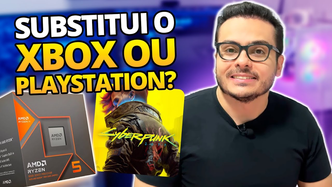 RYZEN R5 8600G - SUBSTITUI O XBOX OU PLAYSTATION - JOGANDO CYBERPUNK 2077