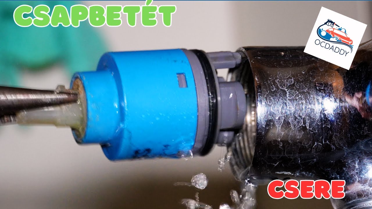 Csaptelep betét csere (Mofém Junior Evo zuhany csaptelepen szemléltetve)
