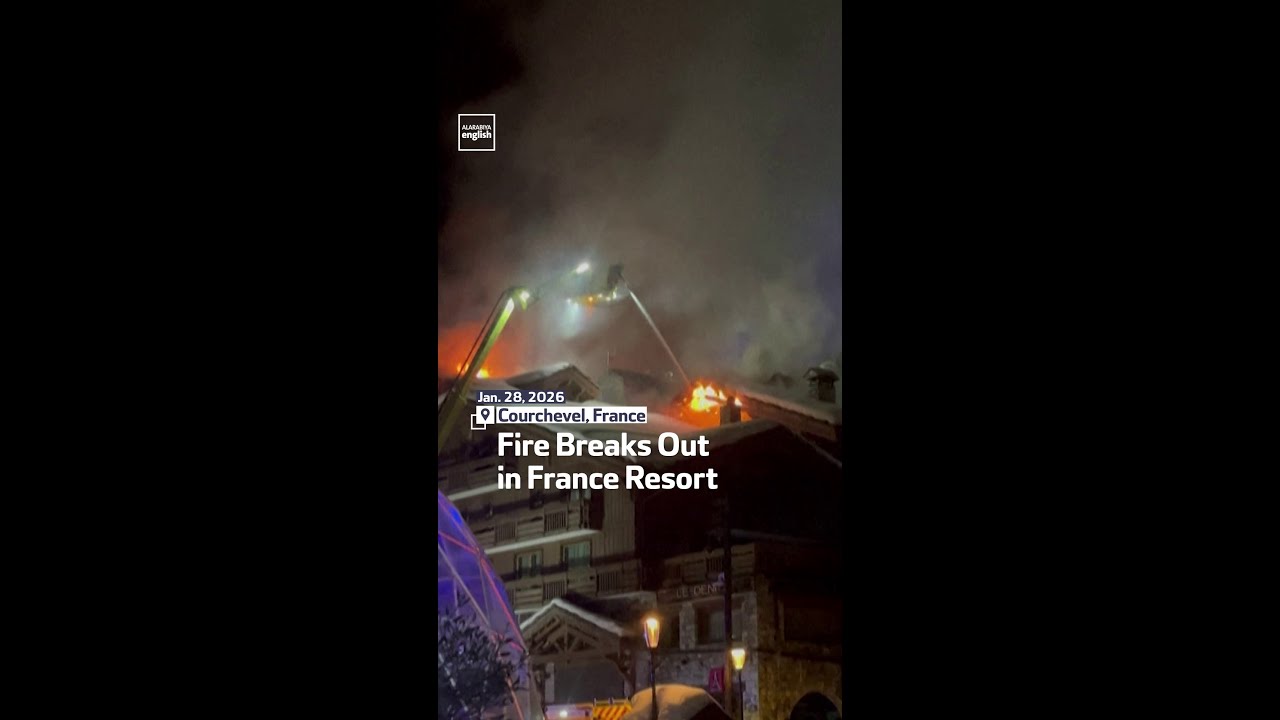 Fire Breaks Out In France Resort