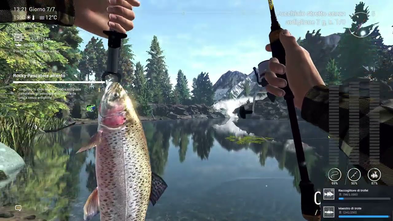 Fishing Planet - Lago Falcon - Prove di pesca con artificiali senza ardiglione