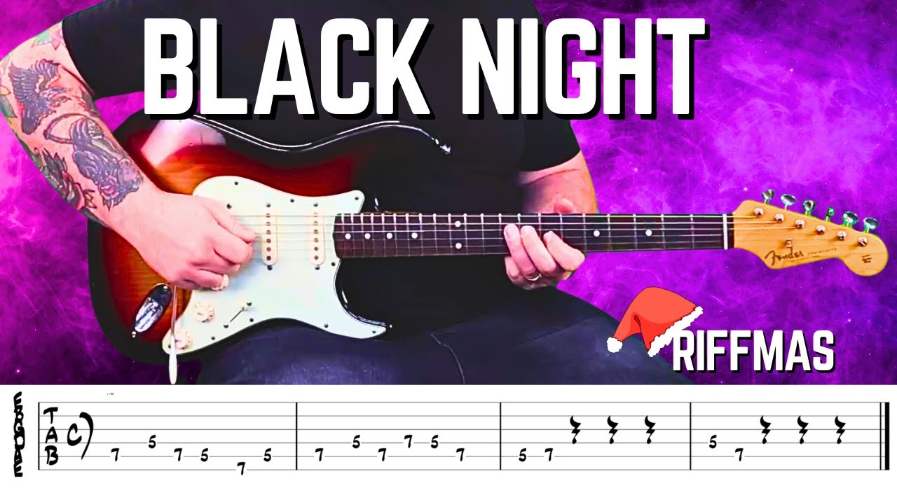 How to Play the Black Night Riff by Deep Purple | Deep Purple Guitar Tutorial