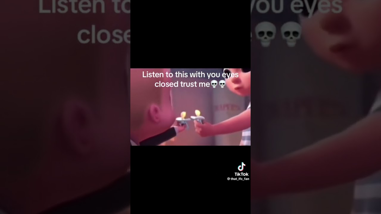 Listen to this with your eyes closed 💀 #bossbaby #viralshorts #youtubeshorts #shortsviral #tiktok