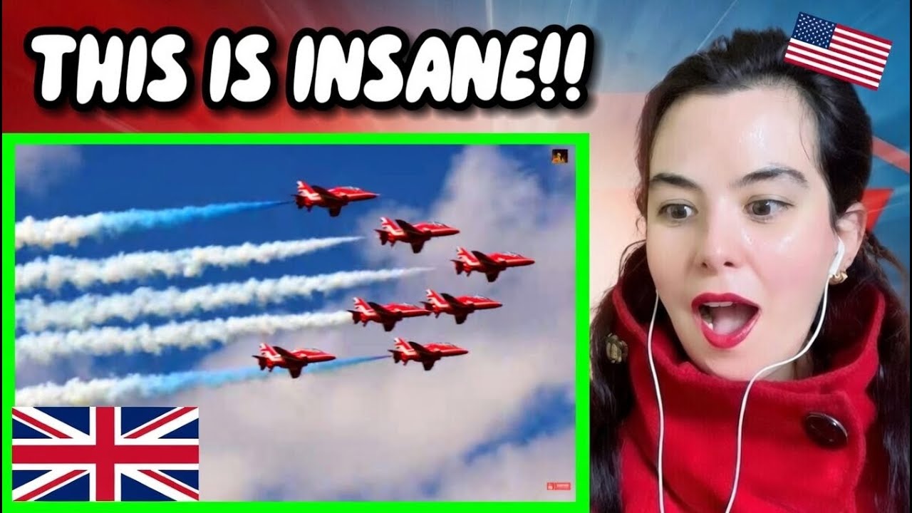 American Reacts to RAF Red Arrows New York Air Show – MIND BLOWN!!