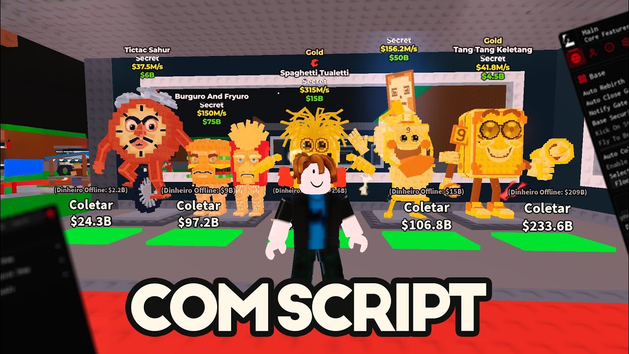 100 DIAS Roubando BRAINROTS SECRETS com SCRIPT no Roube Um Brainrot