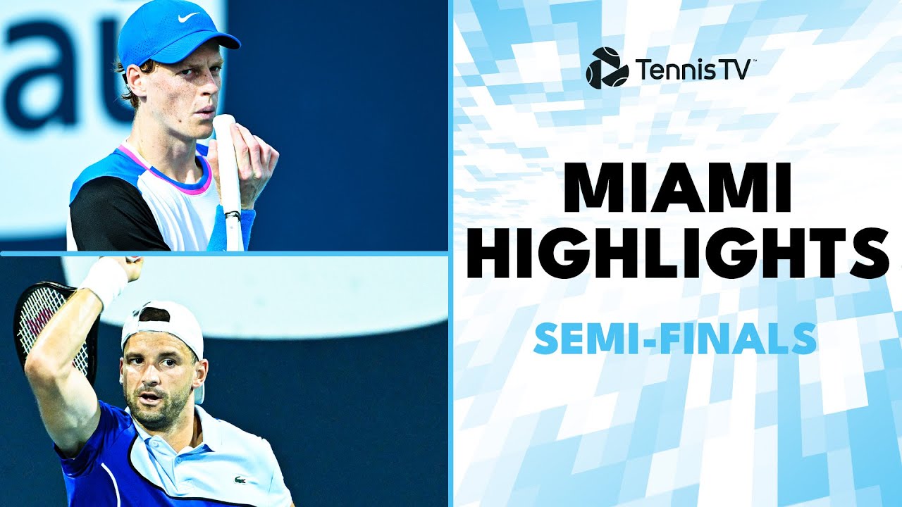 Dimitrov vs Zverev; Sinner Faces Medvedev | Miami 2024 Semi-Finals Highlights