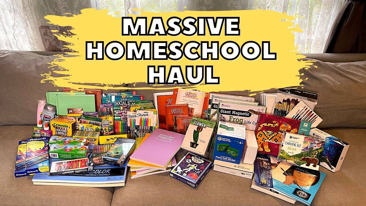 MASSIVE HAUL HOMESCHOOL