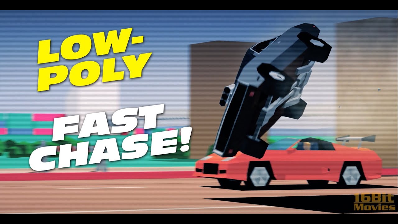 The Fast and The Furious 16bit #fastandfurious #lowpolyanimation