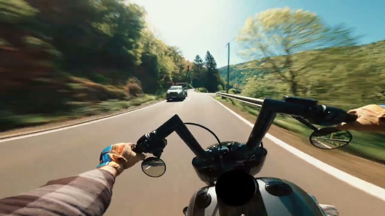 4K Just some raw pure exhaust sound - NO talking - chill ride. Harley Davidson Fat Boy 114 M8 Engine