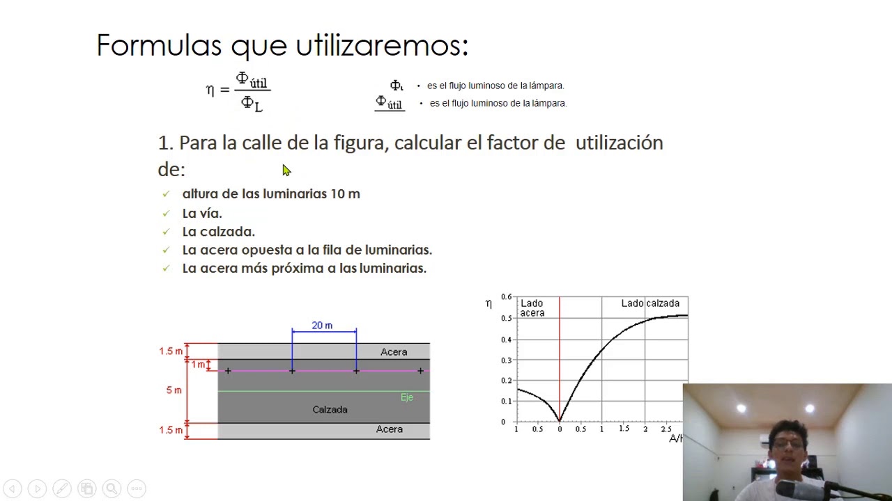 SOLUCIÓN DE EJERCICIO DE ALUMBRADO EMPLEANDO EL MÉTODO DE LÚMENES.