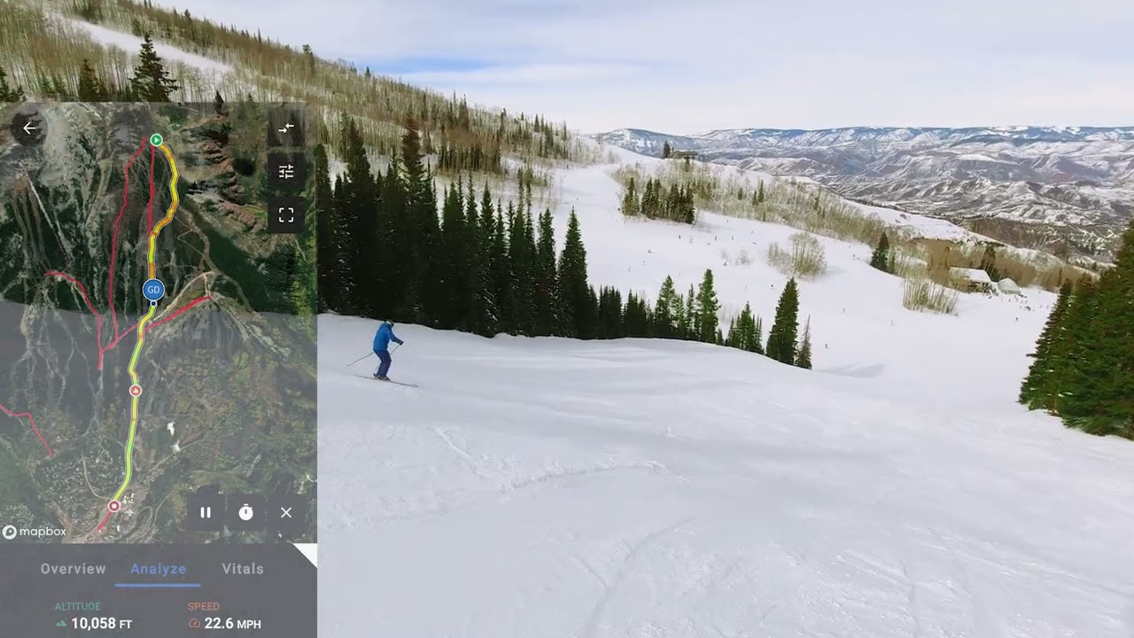 Snowmass Skiing One Full Run From Big Burn To Snowmass Village Mall