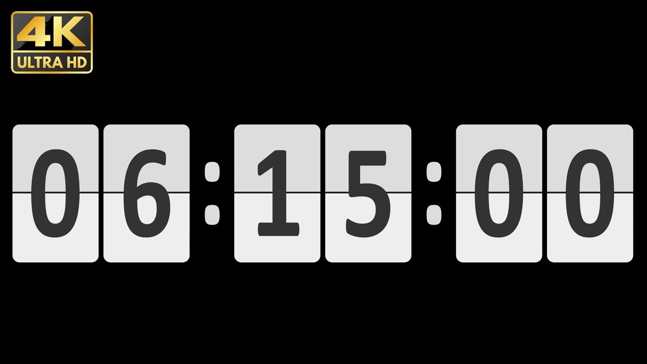 Timer 6:15 hour ( 375 minute )