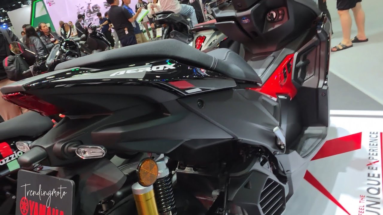 Yamaha AEROX 2025 (Black-Gray Vivid Black) &mdash; The Ultimate Sport Scooter Upgrade!